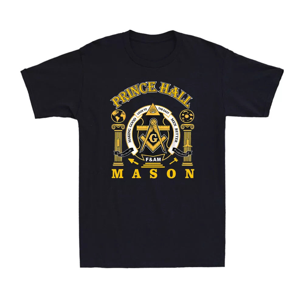 Masonic Prince Hall Masons Greats Mason Presidents Day Novelty Men's T-Shirt