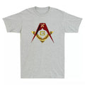 Masonic Shriner Funny Graphic Logo Vintage Men's Short Sleeve T-Shirt Cotton Tee - FUKAMASONIC