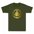 Masonic Past Master Jewel F & AM Square &Compass Freemason Novelty Men's T-Shirt - FUKAMASONIC