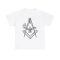Compass Square Lamp Freemason Symbol T-Shirt - masonic esoteric occult knowledge
