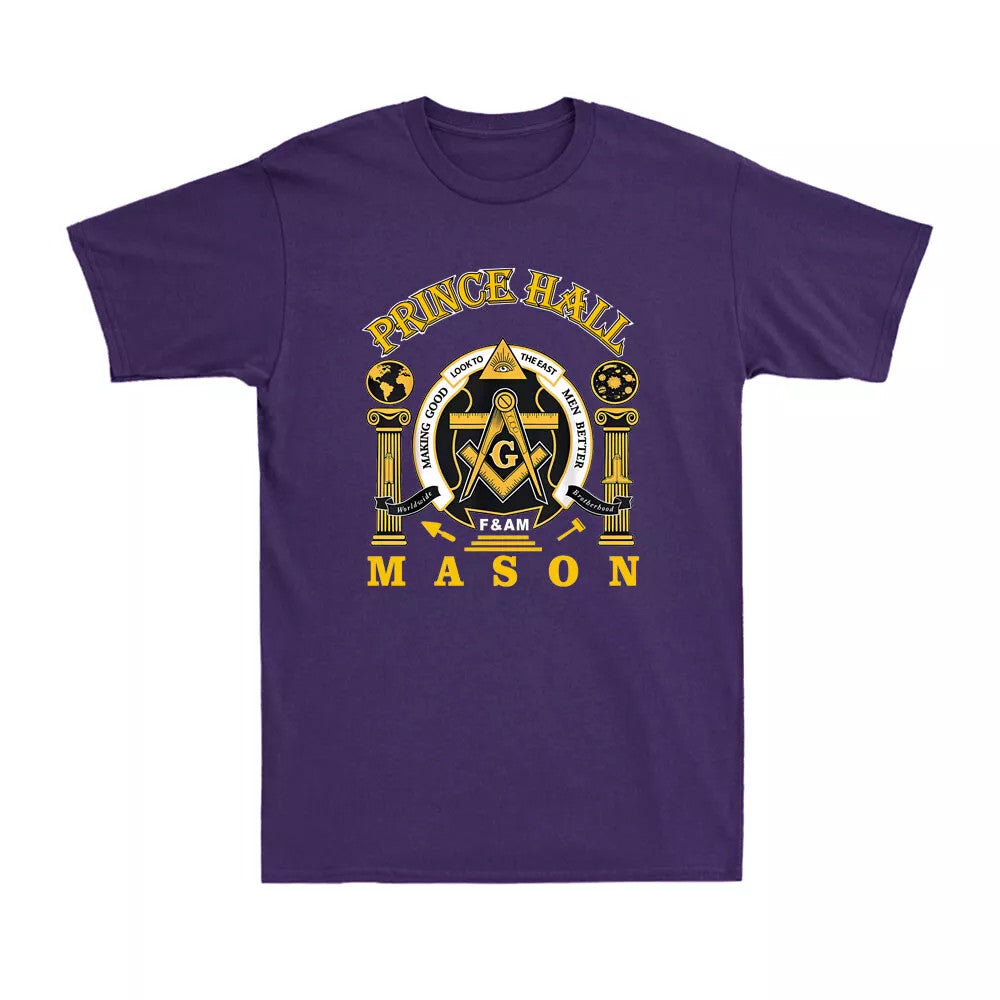 Masonic Prince Hall Masons Greats Mason Presidents Day Novelty Men's T-Shirt - FUKAMASONIC