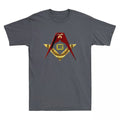 Masonic Shriner Funny Graphic Logo Vintage Men's Short Sleeve T-Shirt Cotton Tee - FUKAMASONIC