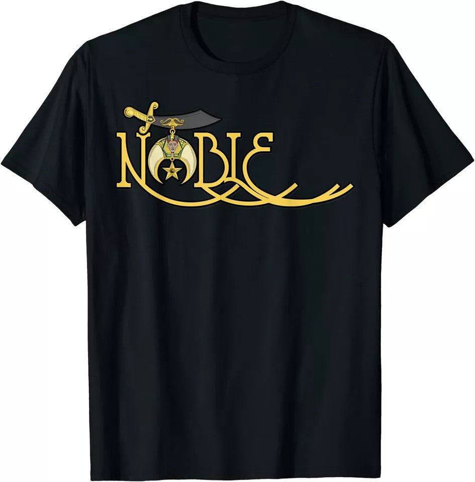 Noble Shriner Deco Style Masonic T-Shirt